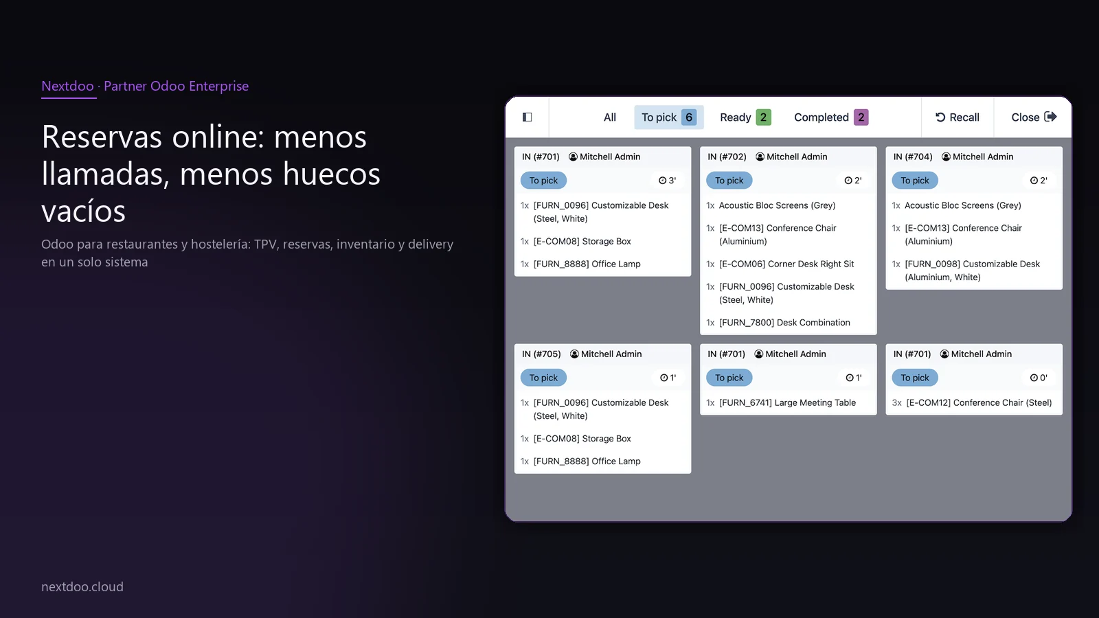 Odoo para restaurantes y hostelería: TPV, reservas, inventario y delivery en un solo sistema · El TPV de Odoo en modo restaurante: más que cobrar mesas
