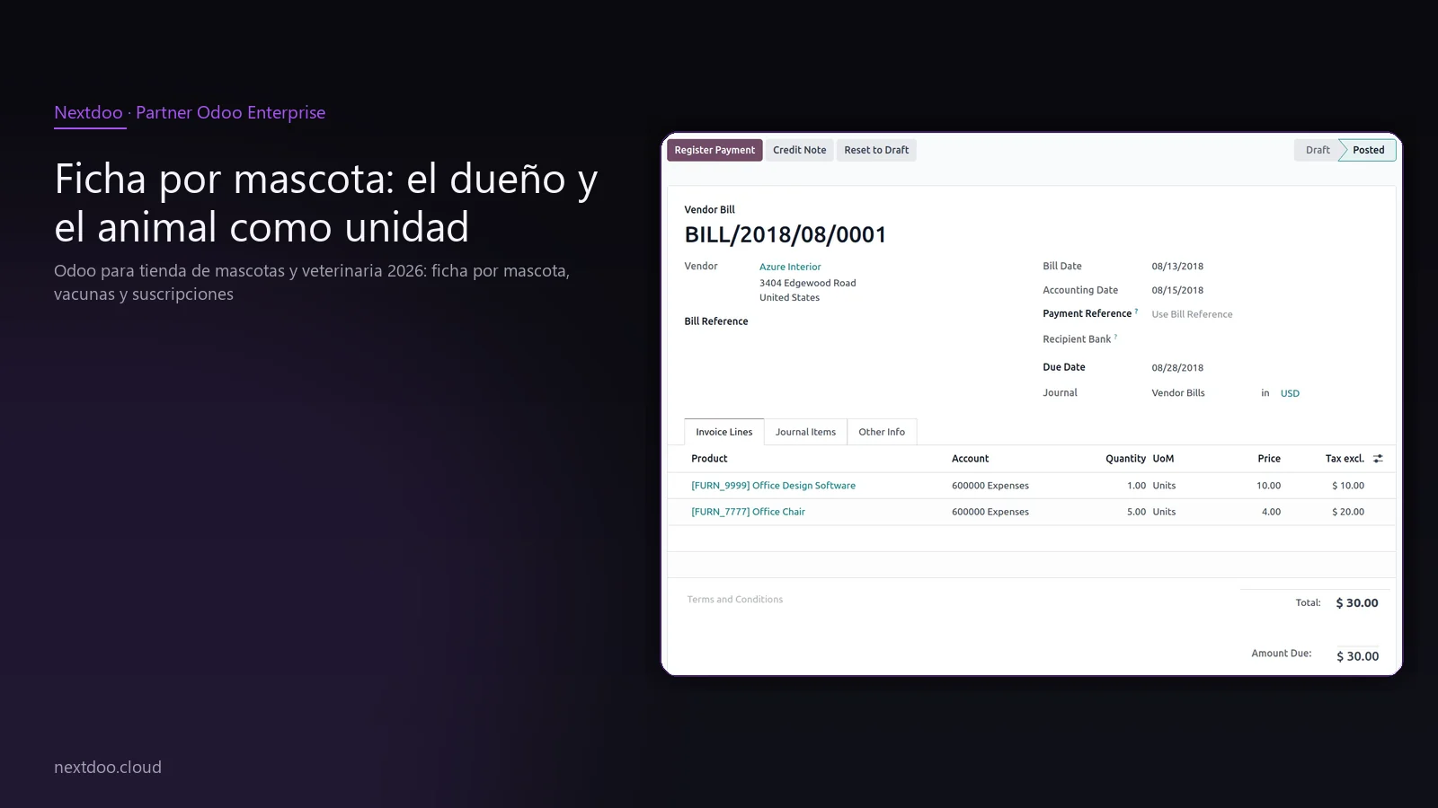 Odoo para tienda de mascotas y veterinaria 2026: ficha por mascota, vacunas y suscripciones · Ficha por mascota: el dueño y el animal como unidad