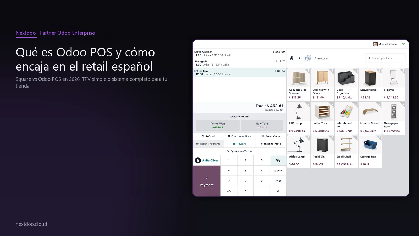 Square vs Odoo POS en 2026: TPV simple o sistema completo para tu tienda · Qué es Square y para qué perfil encaja