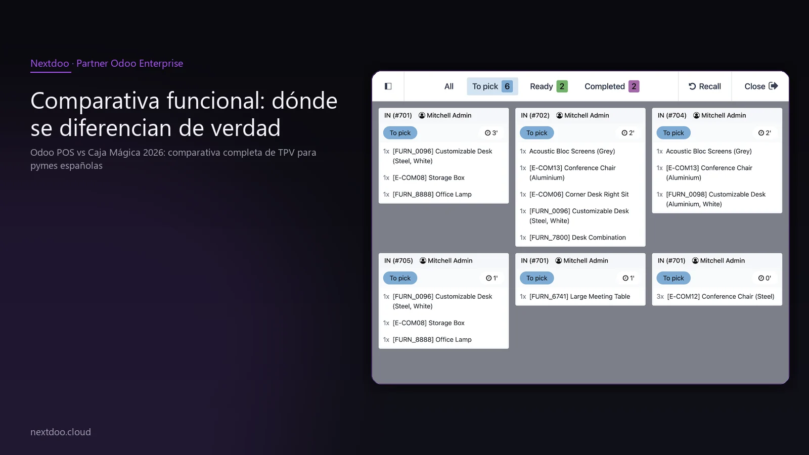 Odoo POS vs Caja Mágica 2026: comparativa completa de TPV para pymes españolas · Qué es Odoo POS y cómo encaja en el ecosistema Odoo
