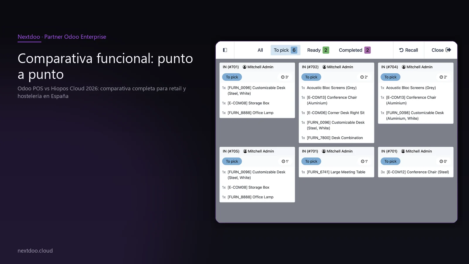 Odoo POS vs Hiopos Cloud 2026: comparativa completa para retail y hostelería en España · Qué es Odoo POS y qué lo diferencia