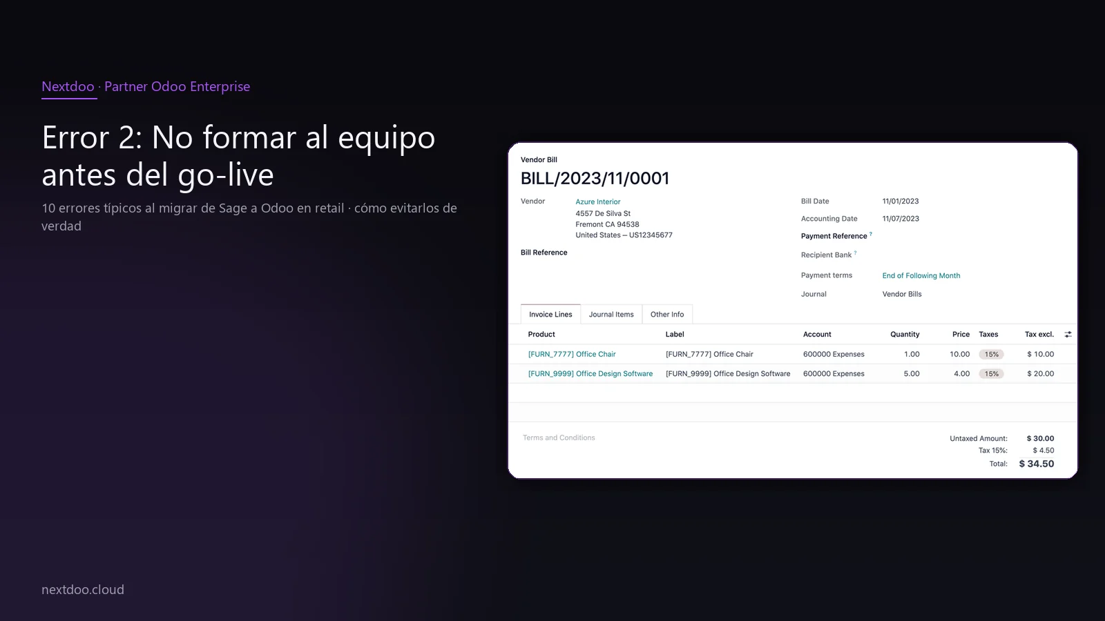 10 errores típicos al migrar de Sage a Odoo en retail · cómo evitarlos de verdad · Error 1: Subestimar la limpieza de datos previa