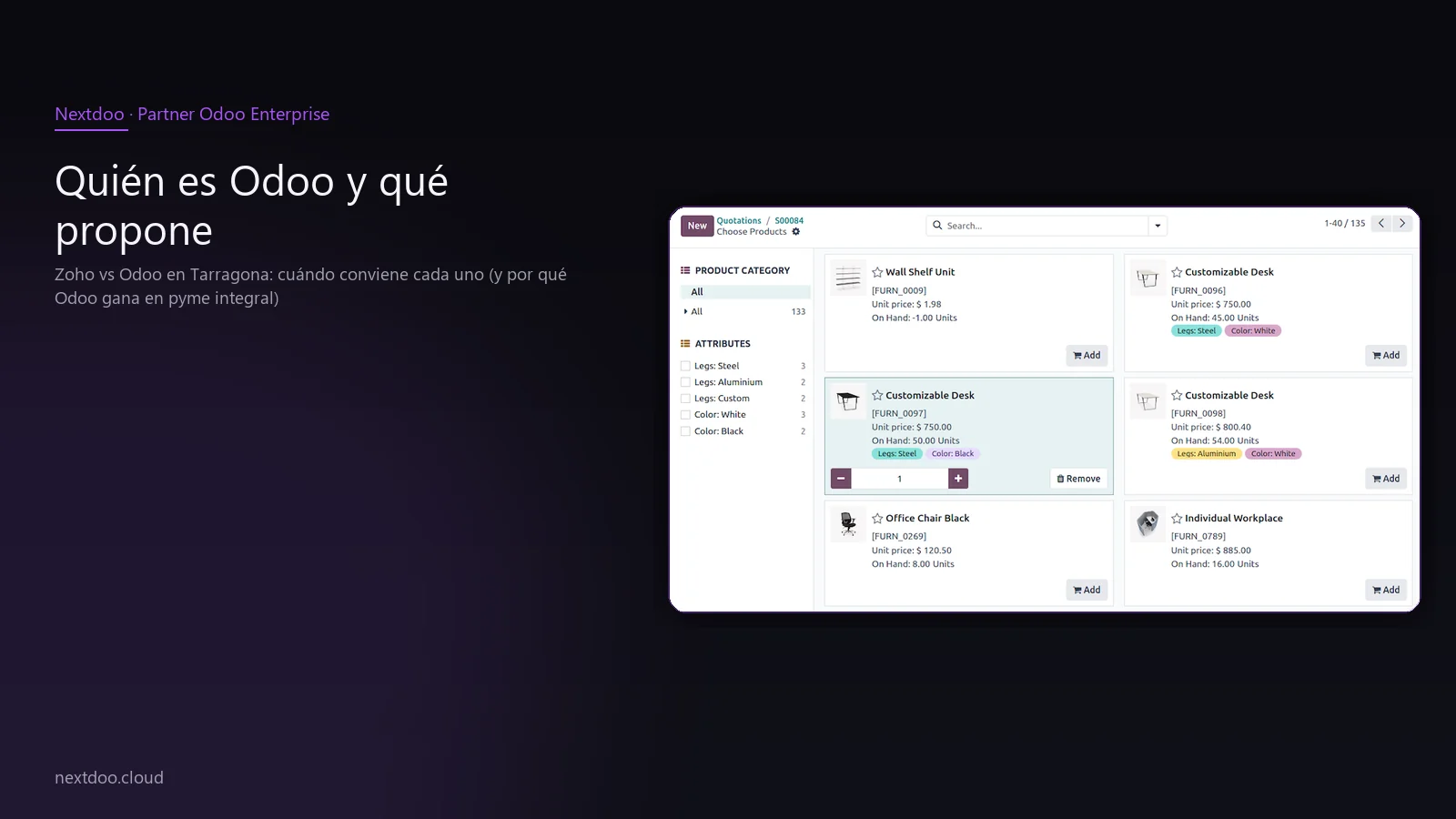 Zoho vs Odoo en Tarragona: cuándo conviene cada uno (y por qué Odoo gana en pyme integral) · Quién es Zoho y qué propone