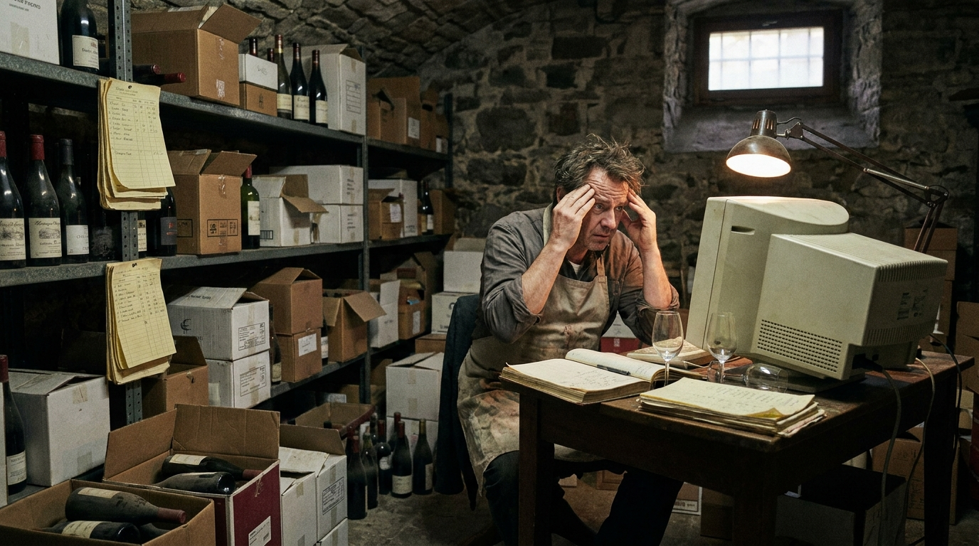 El día a día sin un sistema en bodegas y tiendas de vino