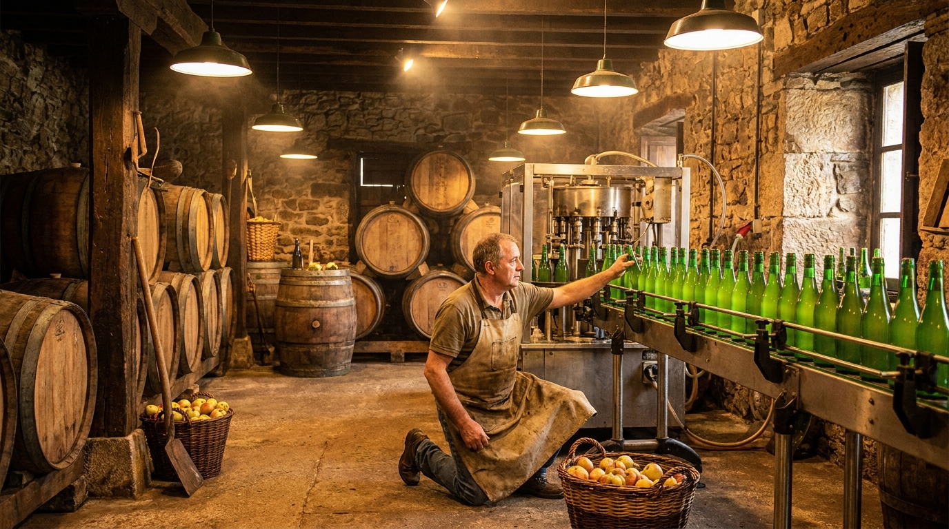 Partner Odoo Oviedo para sidra asturiana: llagar y línea de embotellado de sidra natural con trazabilidad