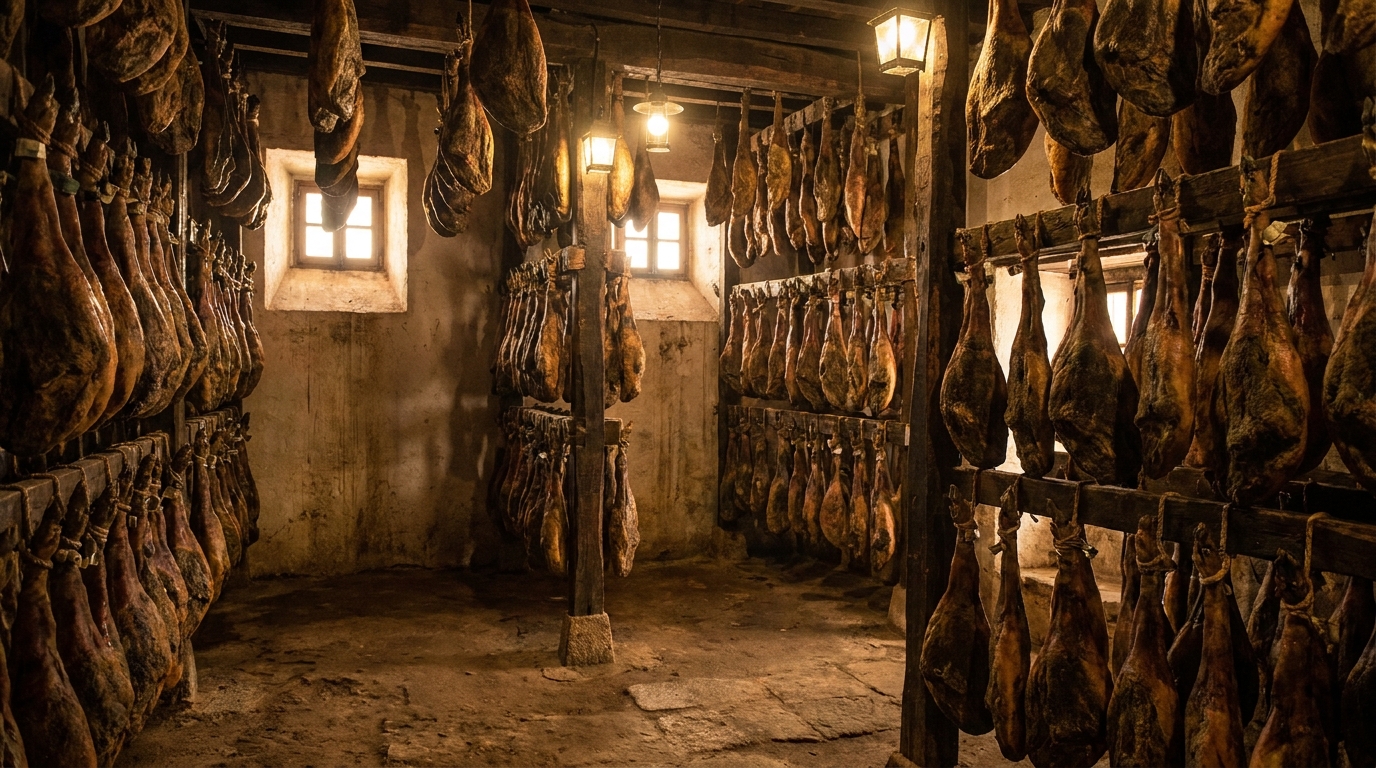 Partner Odoo Salamanca para el agroalimentario e ibérico de Guijuelo: bodega de curación de jamones ibéricos