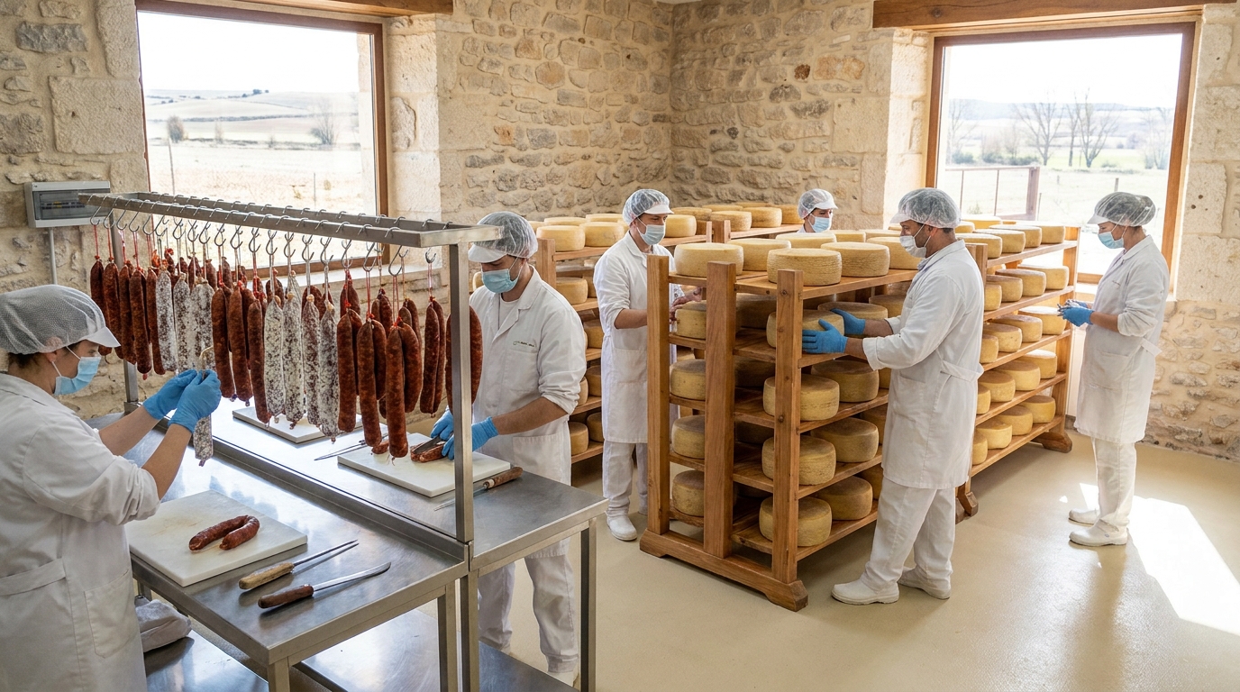 Partner Odoo Burgos para agroalimentario: obrador de queso y morcilla con control de lotes y caducidades en Burgos