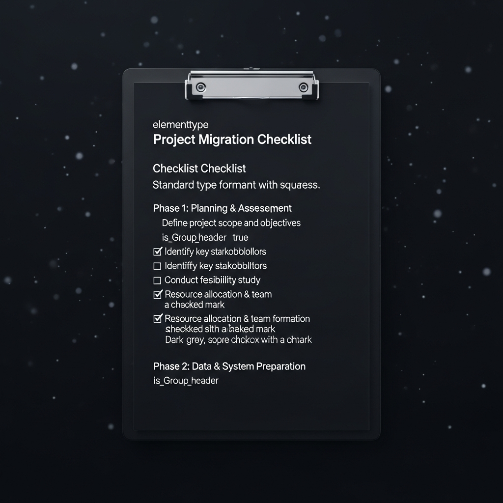 Checklist de migracion a Odoo