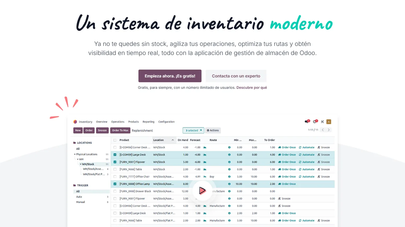 Odoo Códigos de barras screenshot