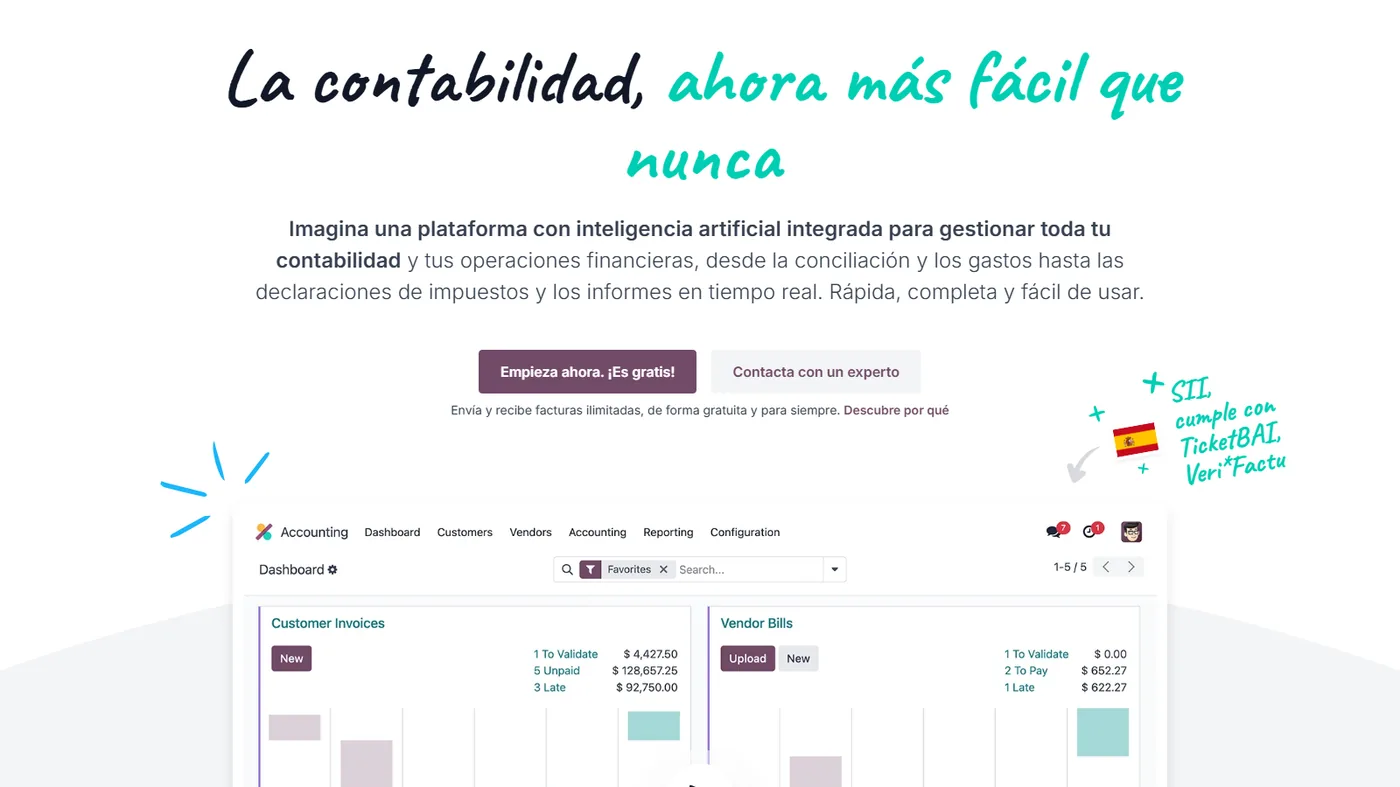 Odoo Contabilidad screenshot