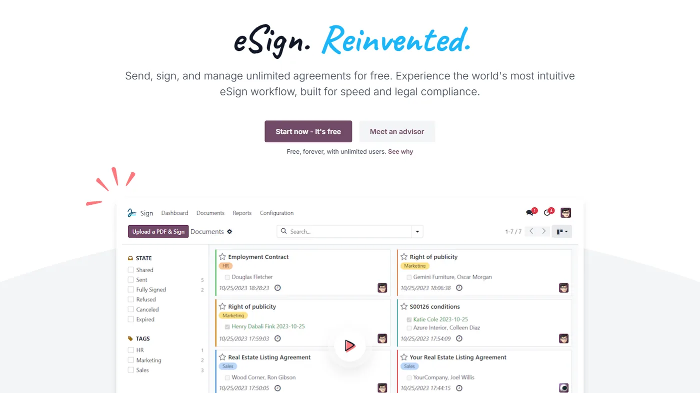 Odoo Firma Digital screenshot