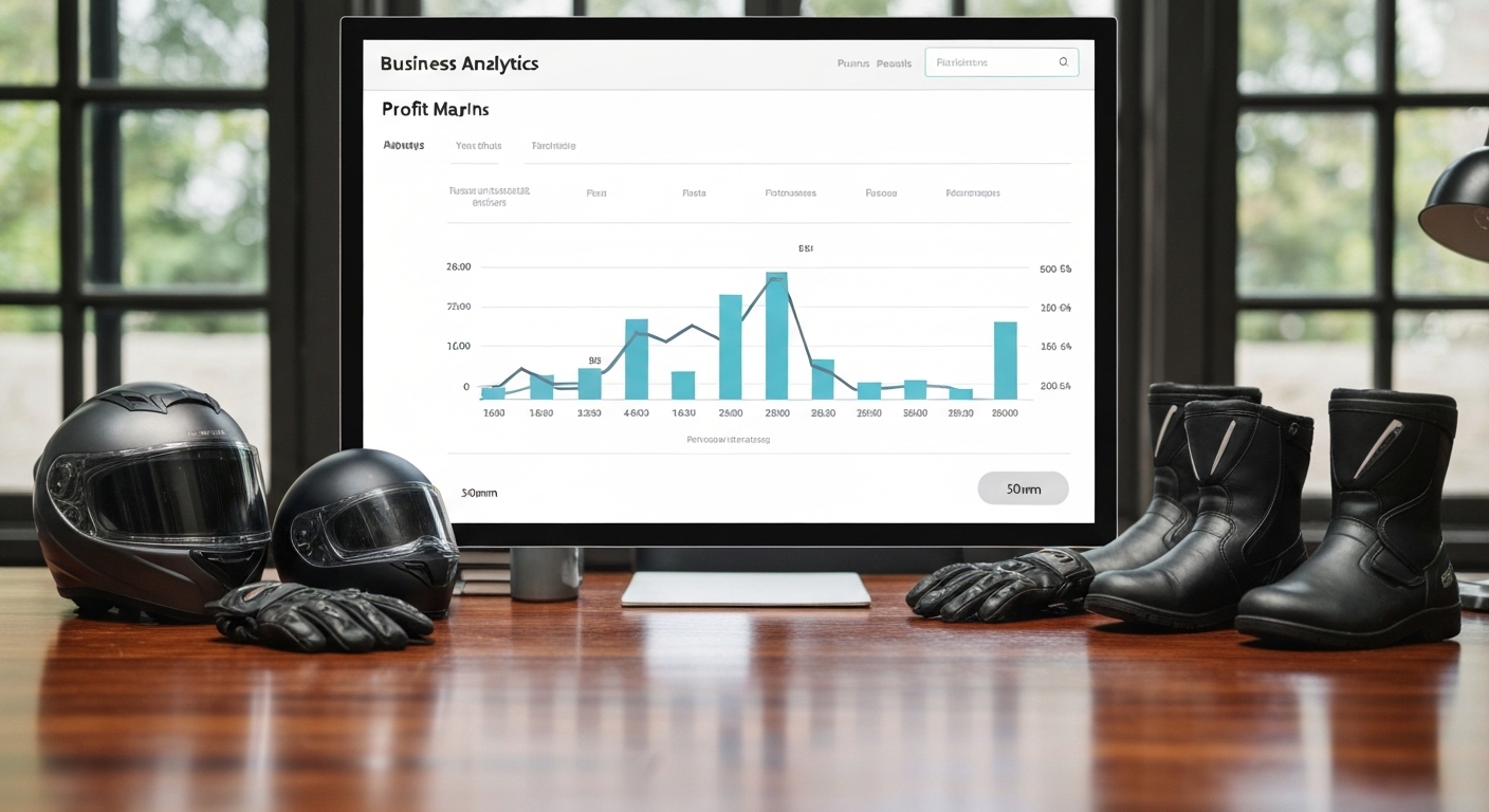 Analisis margen por marca tienda moto