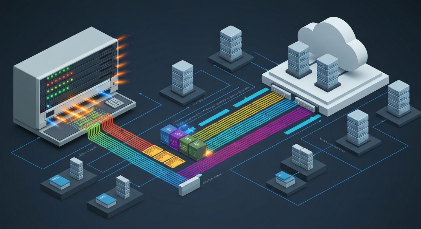 Visualizacion de migracion de datos entre sistemas