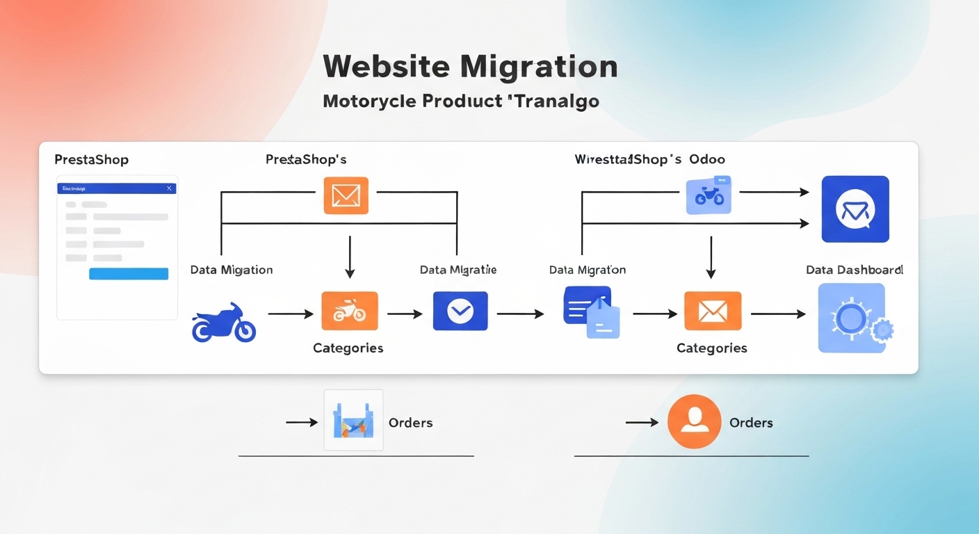 Migrar PrestaShop a Odoo tienda moto